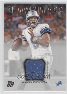 2011 Topps Rising Rookies - Playmaker Swatches #PS-MS - Matthew Stafford