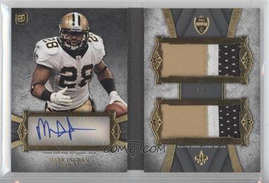 2011 Topps Supreme - Autographed Dual Jumbo Relics - Platinum Patch #SADJR-MI - Mark Ingram /1