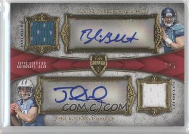 2011 Topps Supreme - Dual Autograph - Red Relic #SDA-GL - Blaine Gabbert, Jake Locker /5