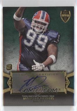 2011 Topps Supreme - Rookie Autographs - Green #SRA-MD - Marcell Dareus /10