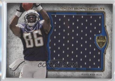 2011 Topps Supreme - Rookie Die-Cut Relic #SRDC-VB - Vincent Brown /55