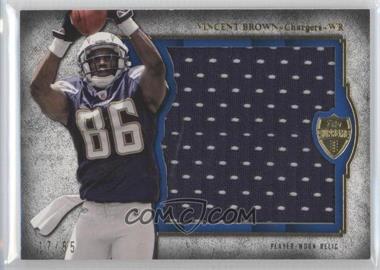 2011 Topps Supreme - Rookie Die-Cut Relic #SRDC-VB - Vincent Brown /55