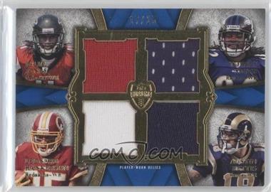 2011 Topps Supreme - Rookie Quad Combo Relics #SRQC-JSHP - Julio Jones, Torrey Smith, Leonard Hankerson, Austin Pettis /25