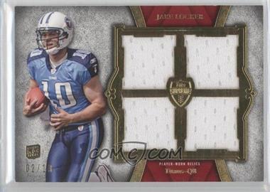 2011 Topps Supreme - Rookie Quad Relics - Red #SRQR-JL2 - Jake Locker /10