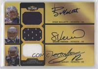 Ryan Mallett, Shane Vereen, Stevan Ridley #/9