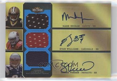 2011 Topps Triple Threads - Autograph Relic Combos #TTARC-8 - Mark Ingram, Ryan Williams, Shane Vereen /27