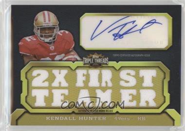 2011 Topps Triple Threads - Autograph Relics - Gold #TTAR-28 - Kendall Hunter /9