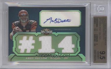 2011 Topps Triple Threads - Autograph Relics - Gold #TTAR-34 - Andy Dalton /9 [BGS 9.5 GEM MINT]