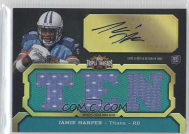 2011 Topps Triple Threads - [Base] - Emerald #127.3 - Jamie Harper (City) /50