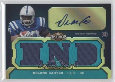 2011 Topps Triple Threads - [Base] - Emerald #132.3 - Delone Carter (City) /50