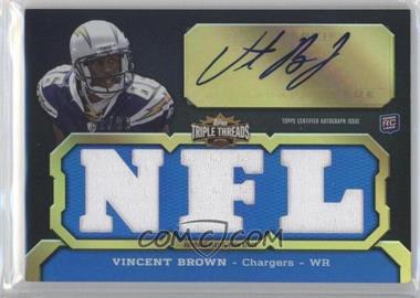 2011 Topps Triple Threads - [Base] #103.2 - Vincent Brown (NFL) /99