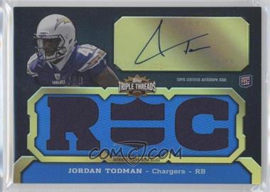 2011 Topps Triple Threads - [Base] #107.1 - Jordan Todman (RC) /99