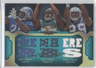 2011 Topps Triple Threads - Relic Combos - Emerald #TTRC-35 - DeMarco Murray, Mikel Leshoure, Daniel Thomas /18