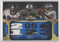 Reggie Bush, Vince Young, Mario Williams [EX to NM] #/36