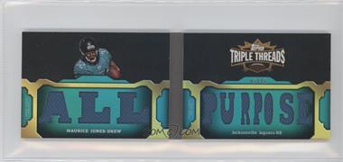 2011 Topps Triple Threads - Relic Double Combos Book - Emerald #TTRDC-11 - Maurice Jones-Drew /18