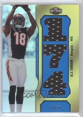 2011 Topps Triple Threads - Relics #TTR-15 - A.J. Green /36