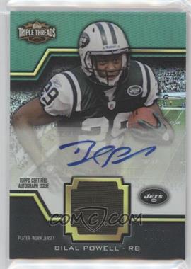 2011 Topps Triple Threads - Unity Autographed Relics - Emerald #TTUAR-31 - Bilal Powell /50