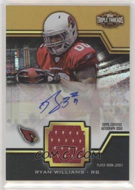 2011 Topps Triple Threads - Unity Autographed Relics - Gold #TTUAR-6 - Ryan Williams /25