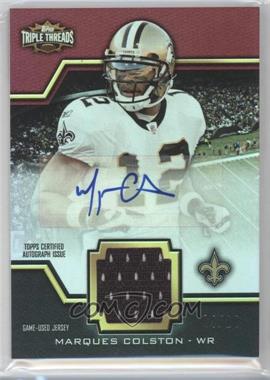 2011 Topps Triple Threads - Unity Autographed Relics - Ruby #TTUAR-25 - Marques Colston /10