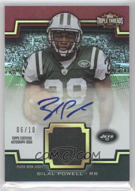 2011 Topps Triple Threads - Unity Autographed Relics - Ruby #TTUAR-35 - Bilal Powell /10