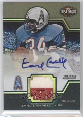 2011 Topps Triple Threads - Unity Autographed Relics - Sepia #TTUAR-17 - Earl Campbell /75