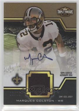 2011 Topps Triple Threads - Unity Autographed Relics - Sepia #TTUAR-27 - Marques Colston /75