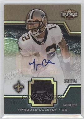 2011 Topps Triple Threads - Unity Autographed Relics - Sepia #TTUAR-27 - Marques Colston /75