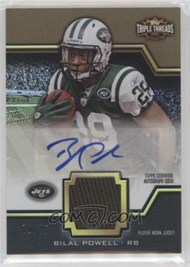 2011 Topps Triple Threads - Unity Autographed Relics - Sepia #TTUAR-30 - Bilal Powell /75