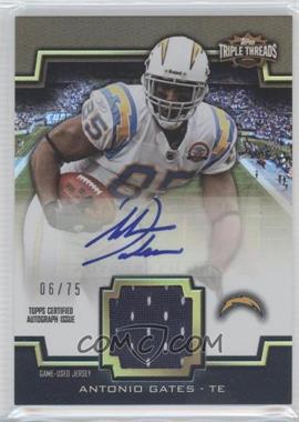 2011 Topps Triple Threads - Unity Autographed Relics - Sepia #TTUAR-41 - Antonio Gates /75