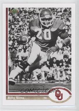 2011 Upper Deck - 1991 UD 20th Anniversary #20A-39 - Billy Sims