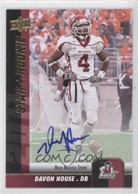 2011 Upper Deck - [Base] - Gold Autographs #157 - Star Rookie - Davon House