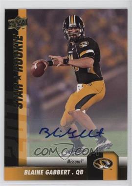 2011 Upper Deck - [Base] - Gold Autographs #180 - Star Rookie - Blaine Gabbert