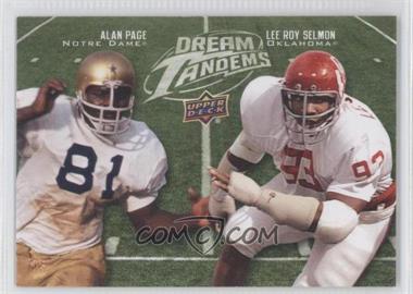 2011 Upper Deck - Dream Tandems #DT-3 - Alan Page, Lee Roy Selmon