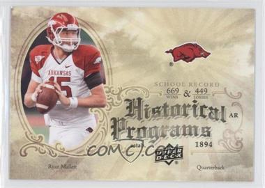 2011 Upper Deck - Historical Programs #HP-24 - Ryan Mallett