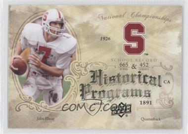 2011 Upper Deck - Historical Programs #HP-7 - John Elway