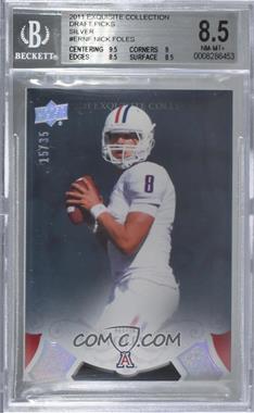 2011 Upper Deck Exquisite Collection - 2012 Rookies - Parallel #ER-NF - Nick Foles /35 [BGS 8.5 NM‑MT+]