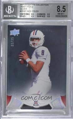 2011 Upper Deck Exquisite Collection - 2012 Rookies - Parallel #ER-NF - Nick Foles /35 [BGS 8.5 NM‑MT+]