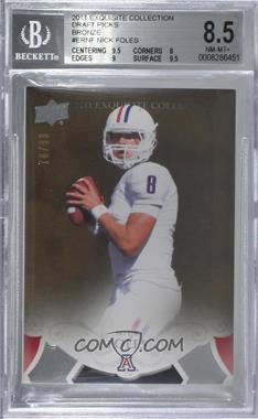 2011 Upper Deck Exquisite Collection - 2012 Rookies #ER-NF - Nick Foles /99 [BGS 8.5 NM‑MT+]