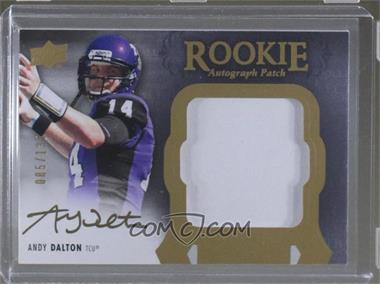 2011 Upper Deck Exquisite Collection - [Base] #145 - Rookie Autograph Patch - Andy Dalton /135