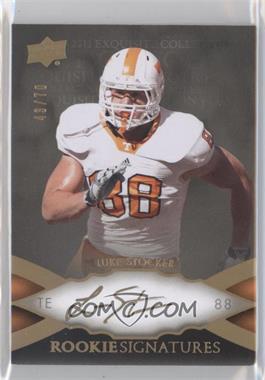 2011 Upper Deck Exquisite Collection - [Base] #74 - Rookie Signatures - Luke Stocker /70 [Noted]