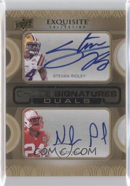 2011 Upper Deck Exquisite Collection - Choice Signatures Duals #SRNP - Stevan Ridley, Niles Paul