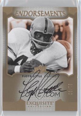 2011 Upper Deck Exquisite Collection - Endorsements #E-FL - Floyd Little /75