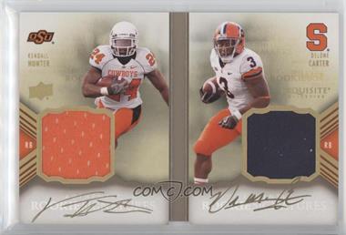 2011 Upper Deck Exquisite Collection - Rookie Bookmarks #RBM-HC - Delone Carter, Kendall Hunter /40