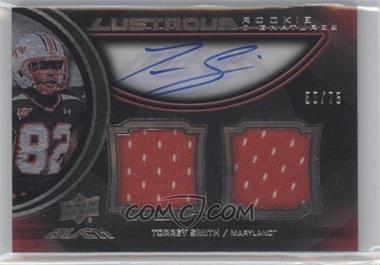 2011 Upper Deck Exquisite Collection - UD Black Lustrous Rookie Signature Memorabilia #27 - Torrey Smith /75