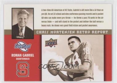 2011 Upper Deck Sweet Spot - Chris Mortensen Retro Report #MR-17 - Roman Gabriel