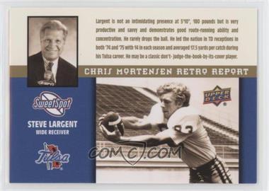 2011 Upper Deck Sweet Spot - Chris Mortensen Retro Report #MR-3 - Steve Largent