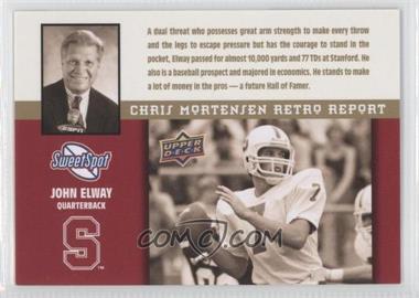 2011 Upper Deck Sweet Spot - Chris Mortensen Retro Report #MR-6 - John Elway