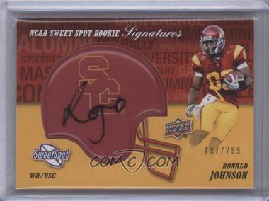 2011 Upper Deck Sweet Spot - Rookie Signatures - Variations #RS-RJ - Ronald Johnson /299