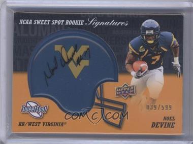 2011 Upper Deck Sweet Spot - Rookie Signatures #RS-ND - Noel Devine /599