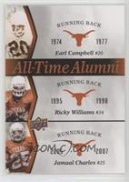 Earl Campbell, Ricky Williams, Jamaal Charles